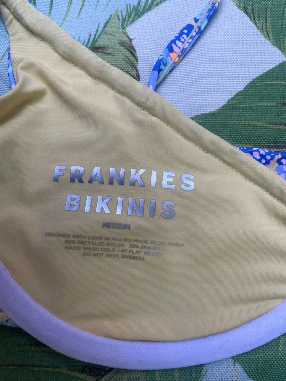 Frankie’s Bikinis NWT Monarch Bikini Set - Size M Birdie Top & Sm Gavin Bottom